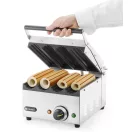 HENDI 263594 Kontakt grill hotdog és wrap pirításához, 4 férőhelyes