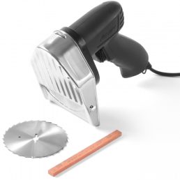   HENDI 267240 Elektromos gyros kés, vezetékes, 60kg/óra kapacitással