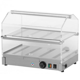   RM GASTRO REDFOX VEC 520 Asztali melegentartó vitrin, 2 szintes, 500mm