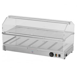   RM GASTRO REDFOX VEC 820 Asztali melegentartó vitrin, 2 szintes, 800mm
