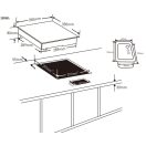 HENDI 239551 Beépíthető indukciós melegentartó lap, szögletes, 1000W