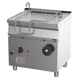   RM GASTRO REDFOX BR 70/80 G Billenő serpenyő, gázüzemű, manuális billentéssel, acélötvözet fenék, 50 literes
