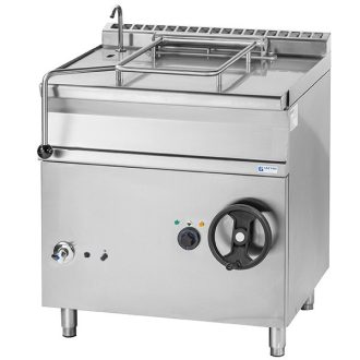   Elektromos üzemű buktatható serpenyő, 80 literes, inox fenékkel – GASZTROMETÁL EBS85.98/inox