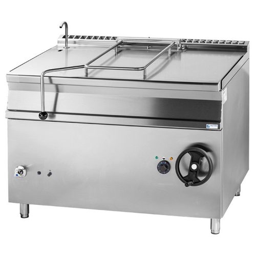 Billenő serpenyő sütő, elektromos üzemű, kézi billentés, 120L, inox fenékkel – GASZTROMETÁL EBS125.912/inox