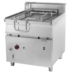   RM GASTRO REDFOX BRM 90/80 G Billenő serpenyő, gázüzemű, 80 literes, motorikus billentéssel