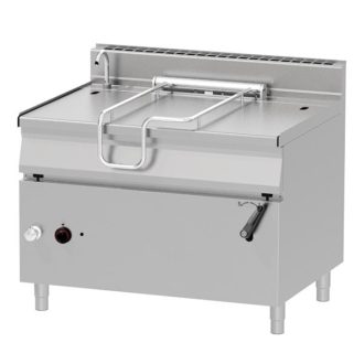   RM GASTRO REDFOX BRM 90/120 G Billenő serpenyő, gázüzemű, 120 literes, motorikus billentéssel
