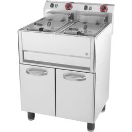   RM GASTRO REDFOX FE 61-13 ELT Olajsütő elektromos, álló, 2x13L medencés, 660mm