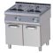 RM GASTRO FE 780-17 G Gázüzemű olajsütő 2x17 literes, ajtós tárolóval, 800mm