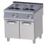 RM GASTRO FE 780-17 G Gázüzemű olajsütő 2x17 literes, ajtós tárolóval, 800mm