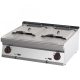 RM GASTRO REDFOX FE 70/08 E Elektromos olajsütő, kétmedencés 2x13 literes, asztali, 800mm