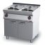 RM GASTRO REDFOX FE 70/80 E Elektromos olajsütő kétmedencés, 2x17 literes, tárolószekrénnyel, 800mm