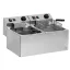 RM GASTRO REDFOX FE 77 E Olajsütő elektromos, asztali 2x8 literes, 540mm