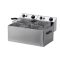 RM GASTRO REDFOX FE 77 T Olajsütő elektromos, asztali 2x8 literes medence, 540mm, 12kW