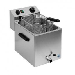   RM GASTRO REDFOX FE 07 V Olajsütő elektromos, asztali 8 literes, olajleeresztő csappal, 270mm