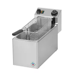   RM GASTRO REDFOX FE 08 Halsütő fritőz, elektromos asztali, 8 literes medencével
