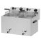 RM GASTRO REDFOX FE 77 VT Olajsütő elektromos, asztali 2x8L medencés, 540mm, olajleeresztő csappal