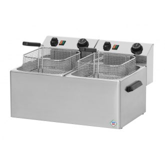   RM GASTRO REDFOX FE 77 Olajsütő elektromos, asztali 2x8L medencés, 540mm