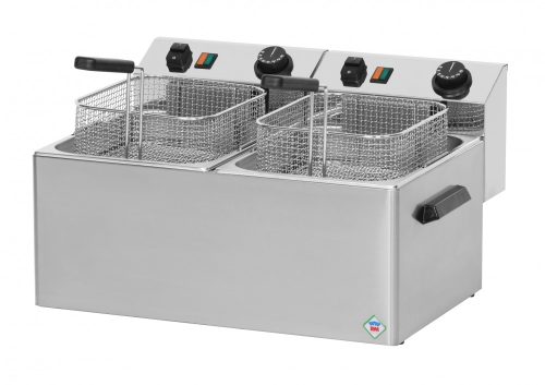 RM GASTRO REDFOX FE 77 Olajsütő elektromos, asztali 2x8L medencés, 540mm