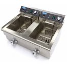 Maxima 09365011 Olajsütő, 2x16 literes, leeresztőcsappal