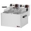 RM GASTRO REDFOX FE 44 S Olajsütő elektromos, asztali 2x5 literes medencével, 360mm, 2x3kW