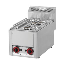   RM GASTRO REDFOX SP 30 GL Gáztűzhely asztali, 2 égőrózsával (3kW + 3,6kW)