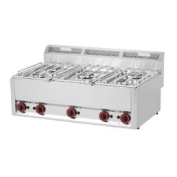   RM GASTRO REDFOX SP 90/5 GL Gáztűzhely asztali, 5 égőrózsával (2x 3kW + 3x 3,6kW)