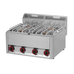   RM GASTRO REDFOX SP 60 GLS Gáztűzhely, asztali kialakítás, 4*4,5 kW égőrózsával