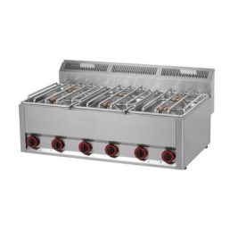   RM GASTRO REDFOX SP 90 GLS Gáztűzhely, asztali kialakítás, 6*4,5 kW égőrózsával