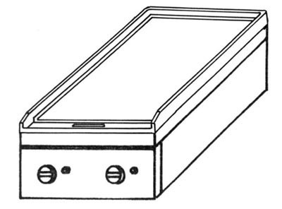 EMAX KGO-237 MA 2 Asztali zártégős gáztűzhely (melegítőlap), 4,2kW