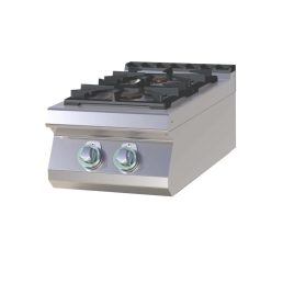   RM GASTRO SP 704 G Gáztűzhely asztali, 2 égős, 400mm (4,5kW + 7,5kW)