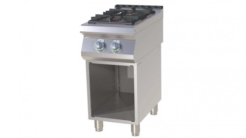 RM GASTRO SPS 740 G Gáztűzhely 2 égős, alsó nyitott tárolóval (4kW + 8,5kW)