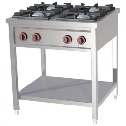   RM GASTRO REDFOX SPF 80 G Főzőasztal 4 gázégős, szabadonálló (3x 7kW + 4kW)