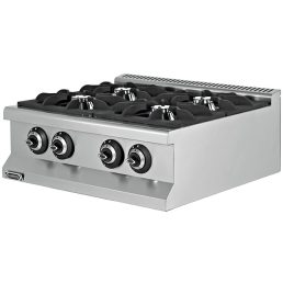   Asztali gáztűzhely, 4 égős, 25,3kW – EMPERO EMP.7KG020