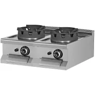   Wok gáztűzhely, asztali, 2 égős, 2x18kW – EMPERO EMP.7WK020