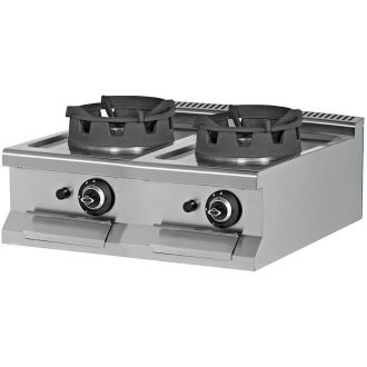   Wok gáztűzhely, asztali, 2 égős, 2x18kW – EMPERO EMP.7WK020