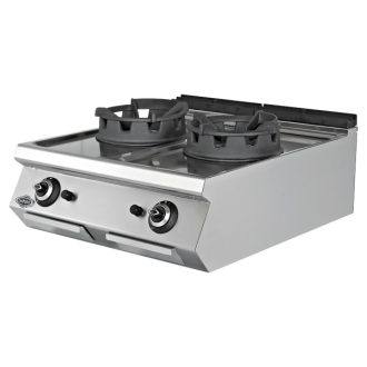   Wok gáztűzhely, asztali, 2 égős, 2x18kW – EMPERO EMP.PLS.7WK020