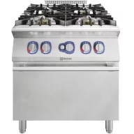   Gáztűzhely, 2 égős (2x10 kW), edényérzékelő rendszerrel, GN2/1 statikus sütővel (8,5 kW), 800mm – ELECTROLUX PROFESSIONAL 391642