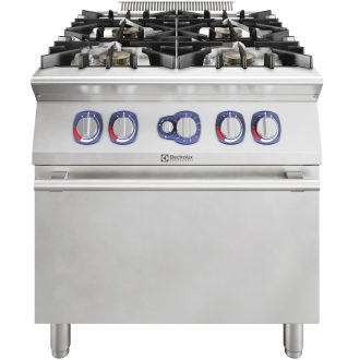   Gáztűzhely, 2 égős (2x10 kW), edényérzékelő rendszerrel, GN2/1 statikus sütővel (8,5 kW), 800mm – ELECTROLUX PROFESSIONAL 391642