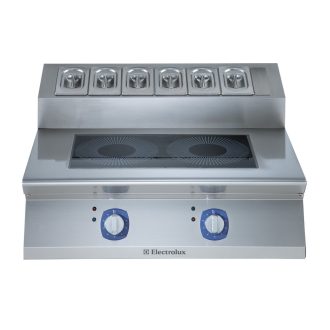   Indukciós főzőlap, 2 zónás, hátsó fűszertartóval, 800mm – ELECTROLUX PROFESSIONAL 371023