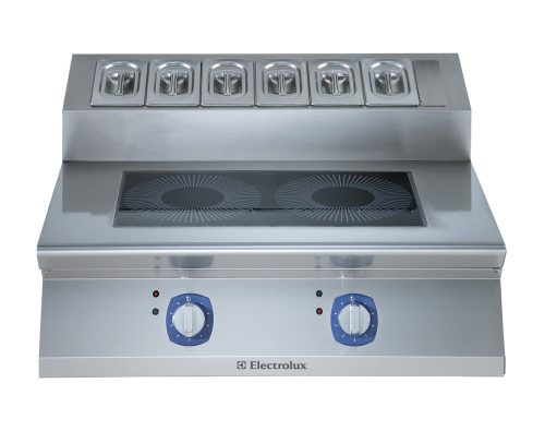 Indukciós főzőlap, 2 zónás, hátsó fűszertartóval, 800mm – ELECTROLUX PROFESSIONAL 371023