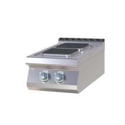   RM GASTRO SPQ 704 E Tűzhely elektromos asztali, két négyzet alakú főzőlappal, 400mm