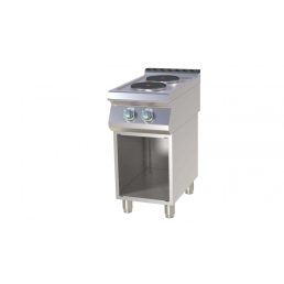   RM GASTRO SP 740 E Tűzhely elektromos két főzőlapos, nyitott tárolóval, 400mm