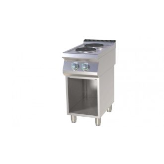   RM GASTRO SP 740 E Tűzhely elektromos két főzőlapos, nyitott tárolóval, 400mm