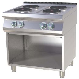  RM GASTRO SP 780 E Tűzhely elektromos négy főzőlapos, nyitott tárolóval, 800mm