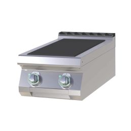   RM GASTRO SPL 704 E Tűzhely elektromos asztali, két négyzet alakú főzőlappal, 400mm