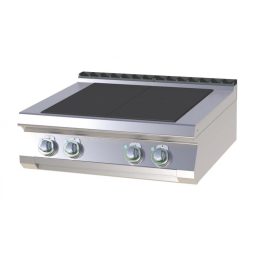   RM GASTRO SPL 708 E Tűzhely elektromos asztali, négy négyzet alakú főzőlappal, 800mm