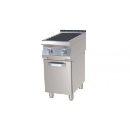   RM GASTRO SPL 740 E Tűzhely elektromos két négyzet alakú főzőlappal, ajtós tárolóval, 400mm