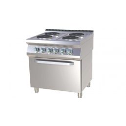   RM GASTRO SPT 780-21 E Tűzhely elektromos, 4 főzőlappal, statikus sütővel, 800mm