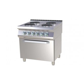   RM GASTRO SPT 780-21 E Tűzhely elektromos, 4 főzőlappal, statikus sütővel, 800mm