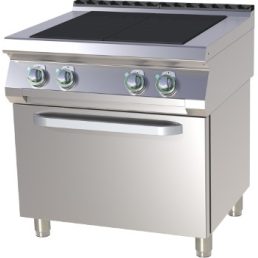   RM GASTRO SPLT 780-21 E Tűzhely elektromos, 4 négyzet alakú főzőlappal, statikus sütővel, 800mm